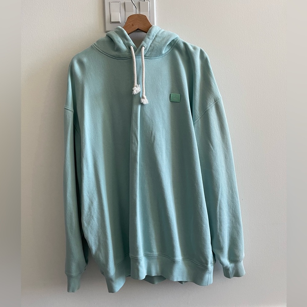 [Acne Studios] Organic Cotton Hoodie | Mint Green